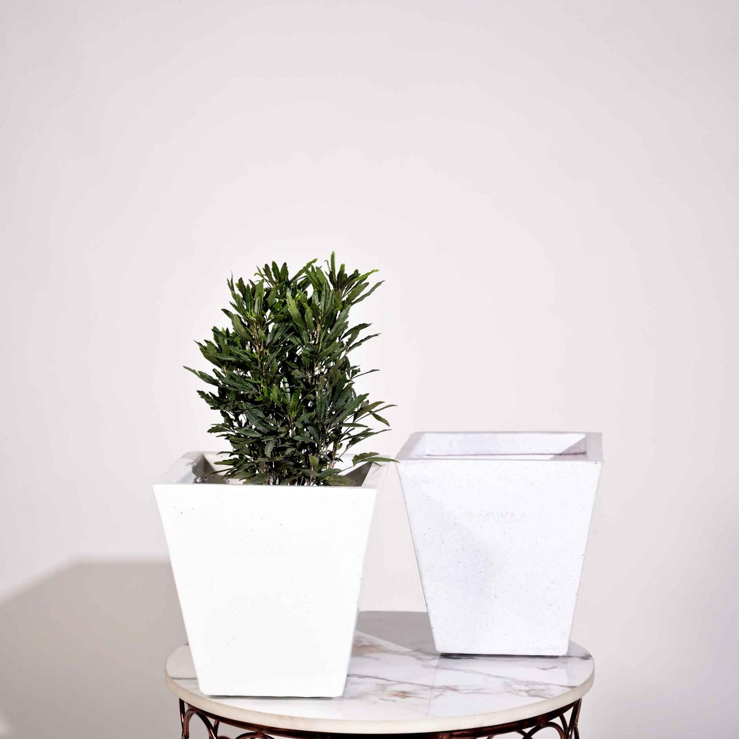 Bent Block Big Planters For Living Room